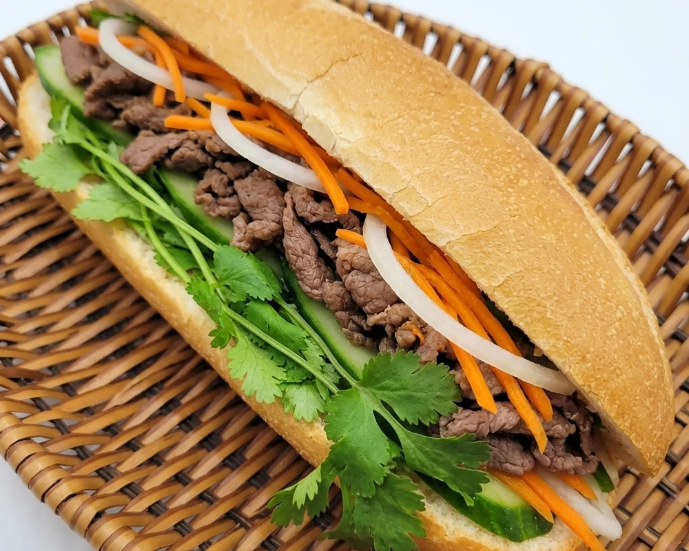 Sate Beef Subs - homemade fish sauce sub with sate beef - Vietnamese food delivery to Bridgeland, Calgary NE