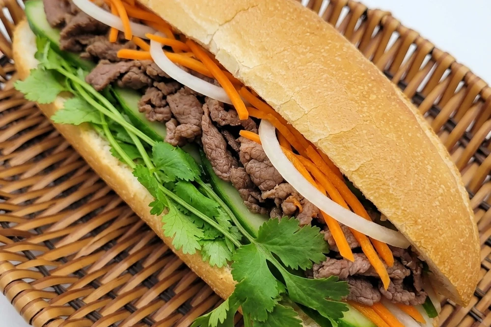 Sate Beef Subs - homemade fish sauce sub with sate beef at Viet To Go Subs in Calgary NE